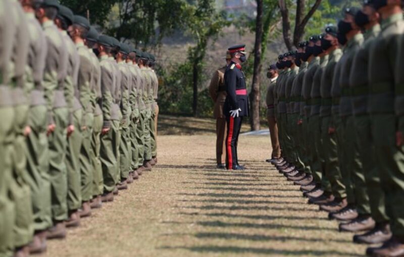 218 New Trainee Riflemen take oath of allegiance in Pokhara