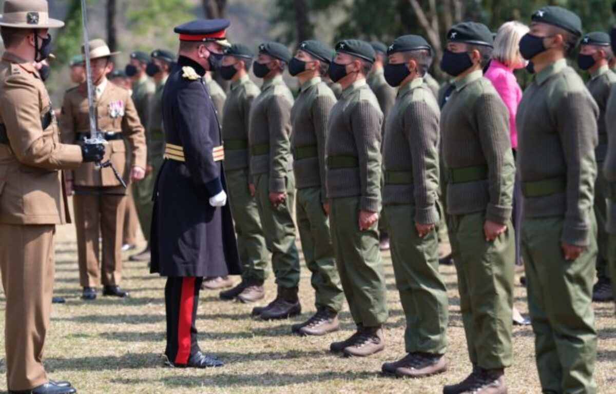 218 New Trainee Riflemen take oath of allegiance in Pokhara