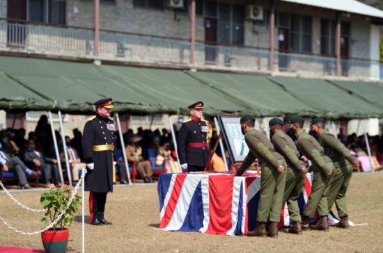 218 New Trainee Riflemen take oath of allegiance in Pokhara