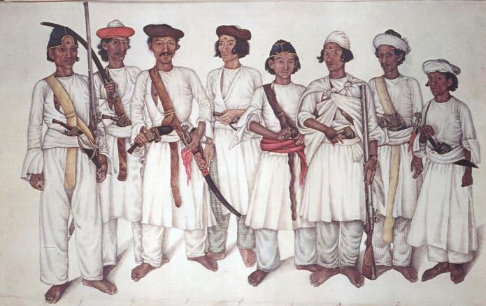 Soldiers from King Pritivi Narayan Shah Gorkha Army