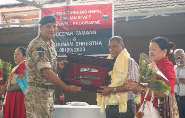 British Gurkhas Nepal Civilian Staff bade farewell British Gurkhas Nepal Civilian Staff bade farewell