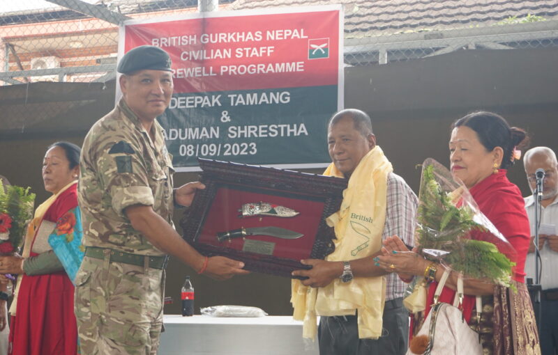 British Gurkhas Nepal Civilian Staff bade farewell British Gurkhas Nepal Civilian Staff bade farewell