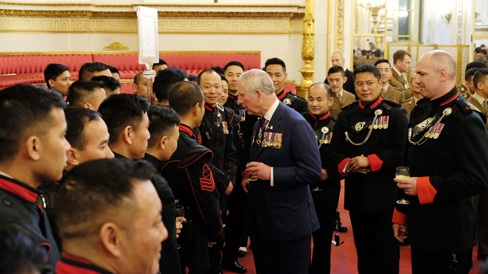 Operation TORAL medals presented The Second Battalion, The Royal Gurkha Rifles at the Palace