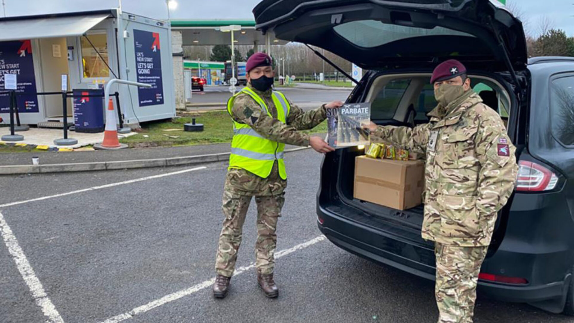 Testing truck drivers for COVID-19 heading towards Europe