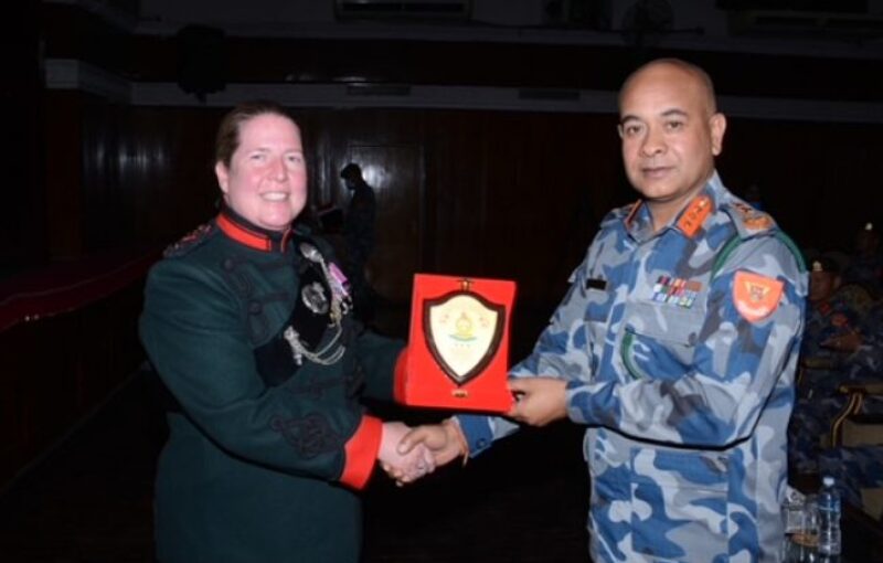 The Band of the Brigade of Gurkhas Short Term Training with Nepal Armed Police Force