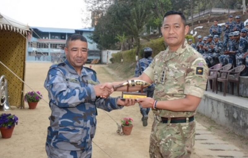 The Band of the Brigade of Gurkhas Short Term Training with Nepal Armed Police Force