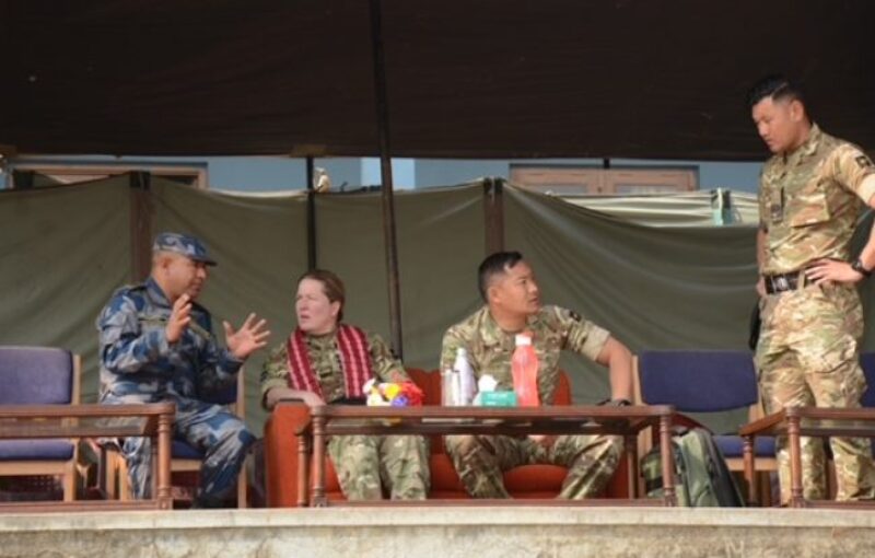 The Band of the Brigade of Gurkhas Short Term Training with Nepal Armed Police Force
