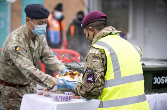 Nepalese Curry Delivered to Gurkhas COVID-19 Testing Lorry Drivers