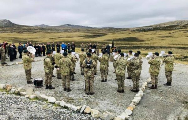 Gurkhas and guests gather to remember the Falklands War 40 years on