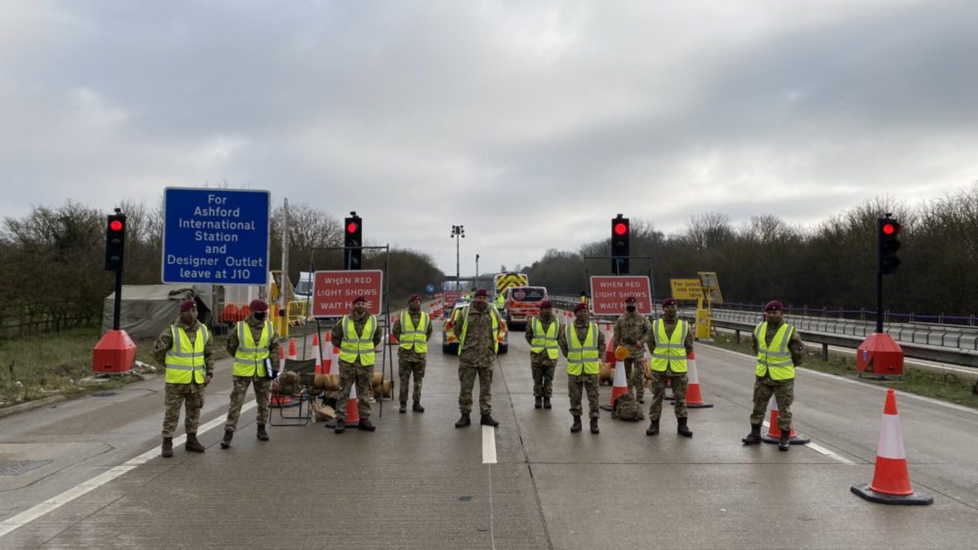 Gurkhas continue the support to the COVID testing in Kent