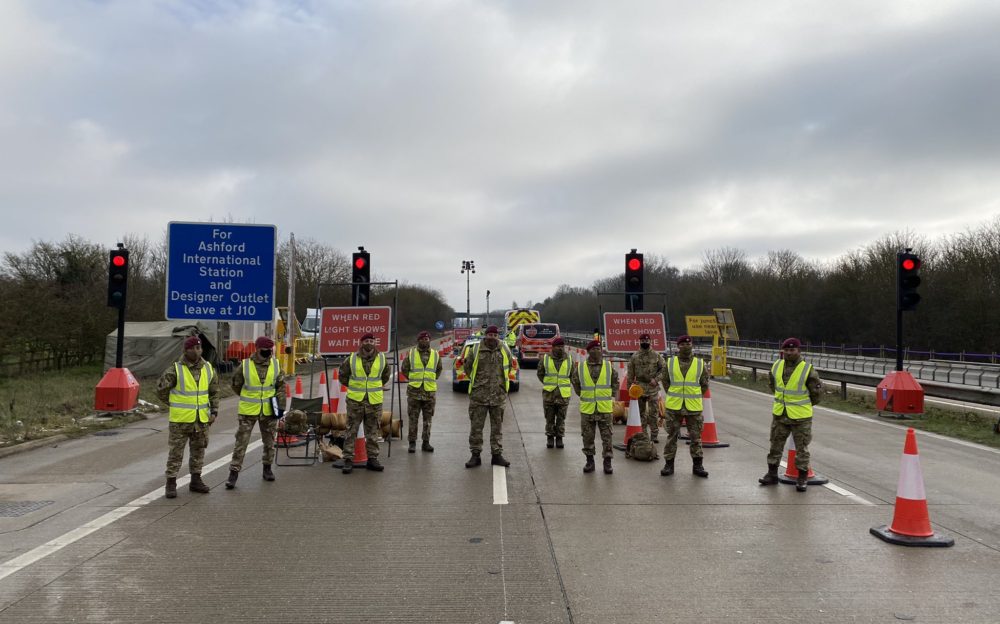 Gurkhas continue the support to the COVID testing in Kent