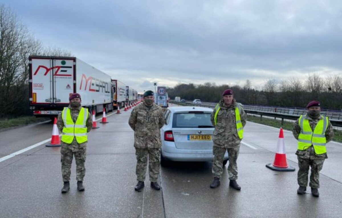 Gurkhas continue the support to the COVID testing in Kent