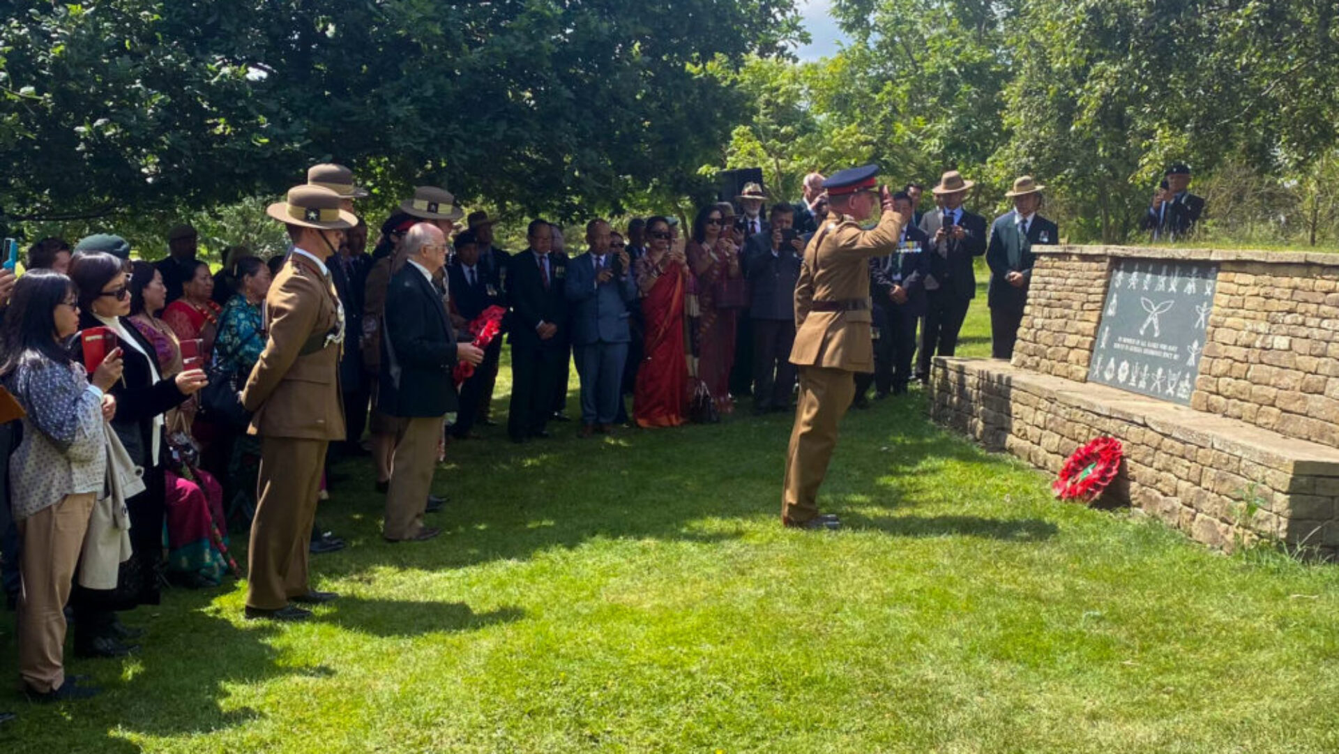 Gurkhas and guests gather to remember the Falklands War 40 years on