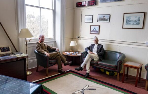 Headquarters Brigade of Gurkhas hosts the Ambassador of Nepal to the United Kingdom – 22nd March 2022 Headquarters Brigade of Gurkhas hosts the Ambassador of Nepal to the United Kingdom – 22nd March 2022