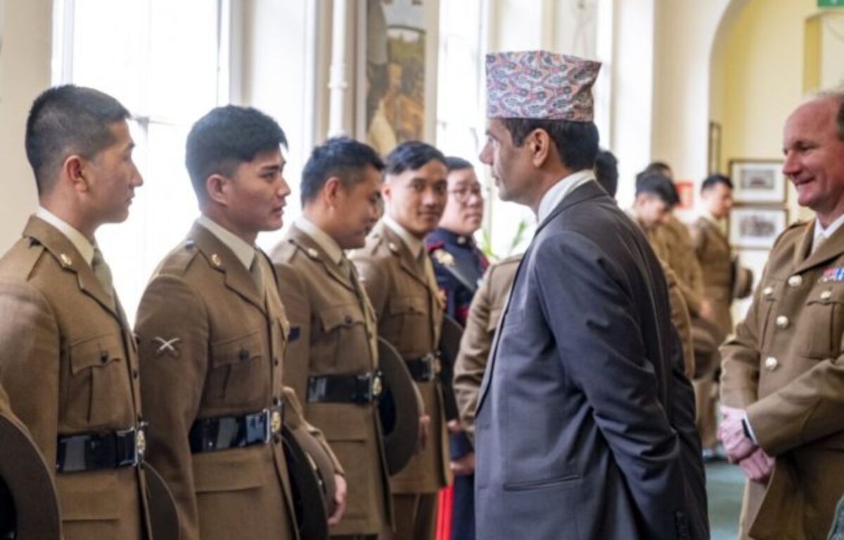 Headquarters Brigade of Gurkhas hosts the Ambassador of Nepal to the United Kingdom – 22nd March 2022 Headquarters Brigade of Gurkhas hosts the Ambassador of Nepal to the United Kingdom – 22nd March 2022