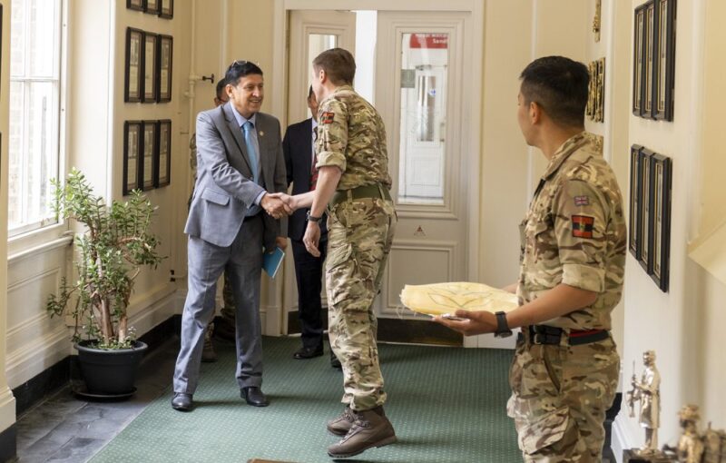 Joint Secretary, Ministry of Defense, Government of Nepal visits Headquarters Brigade of Gurkhas