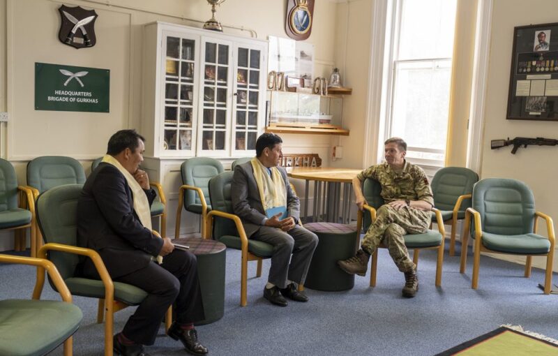 Joint Secretary, Ministry of Defense, Government of Nepal visits Headquarters Brigade of Gurkhas