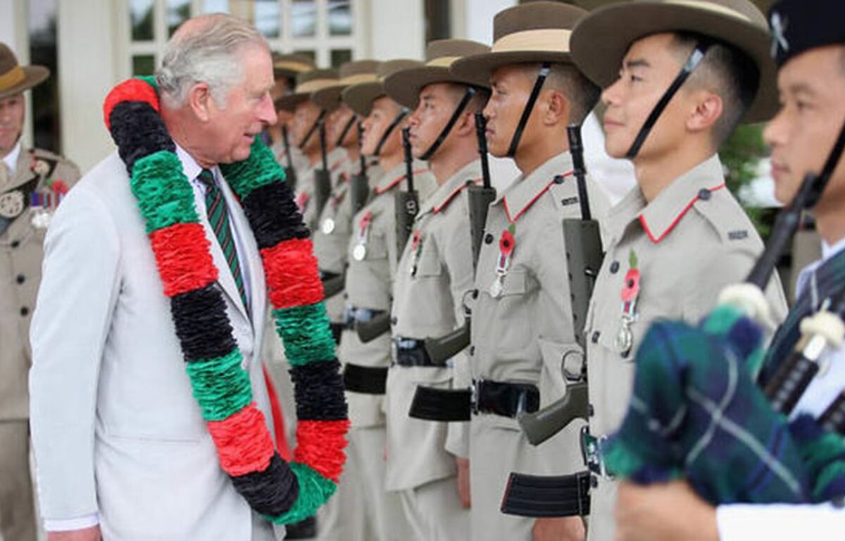 HRH Prince of Wales visits The Second Battalion, The Royal Gurkha Rifles in Brunei