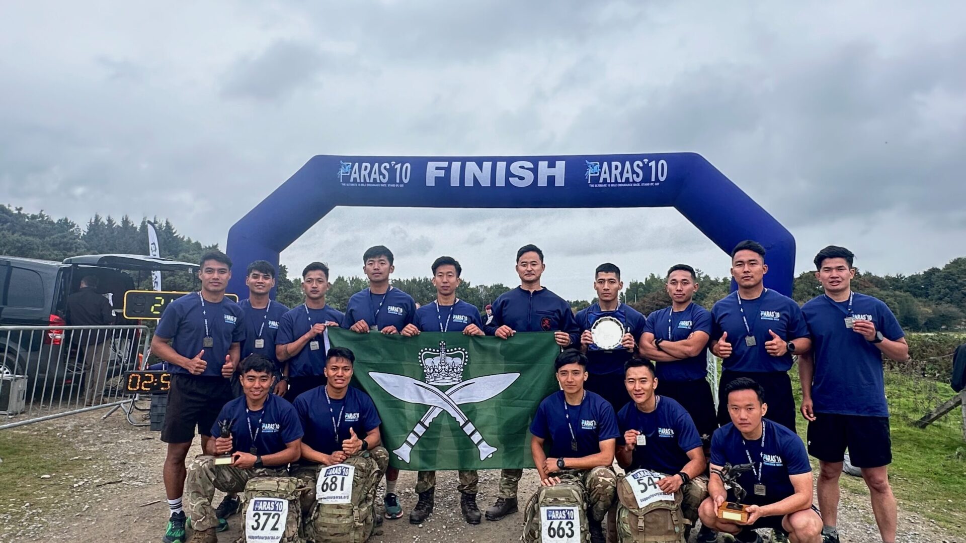 Gurkhas from The Second Battalion, The Royal Gurkha Rifles take part in PARAS 10