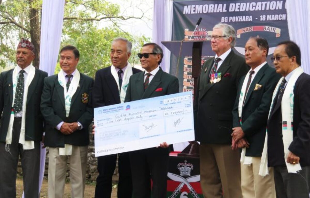 Dedication of the 6th Gurkha Memorial in Pokhara Dedication of the 6th Gurkha Memorial in Pokhara