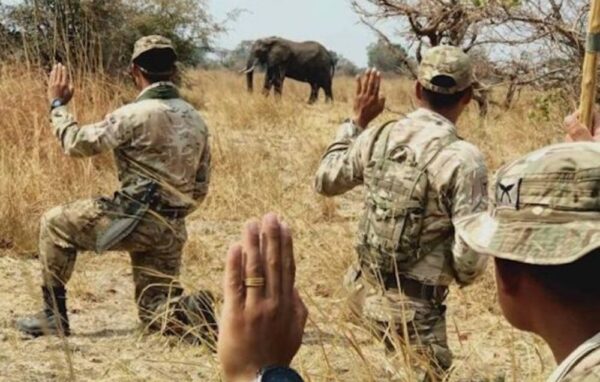 Anti-poaching training in Zambia Anti-poaching training in Zambia