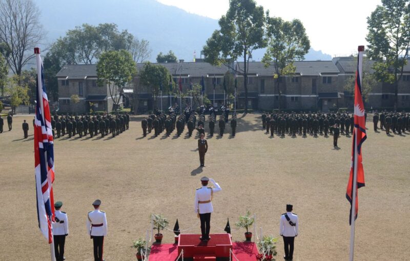 Attestation parade Pokhara with Chief of the General Staff