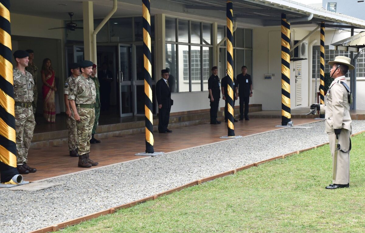 Sultan of Brunei visits British Gurkhas