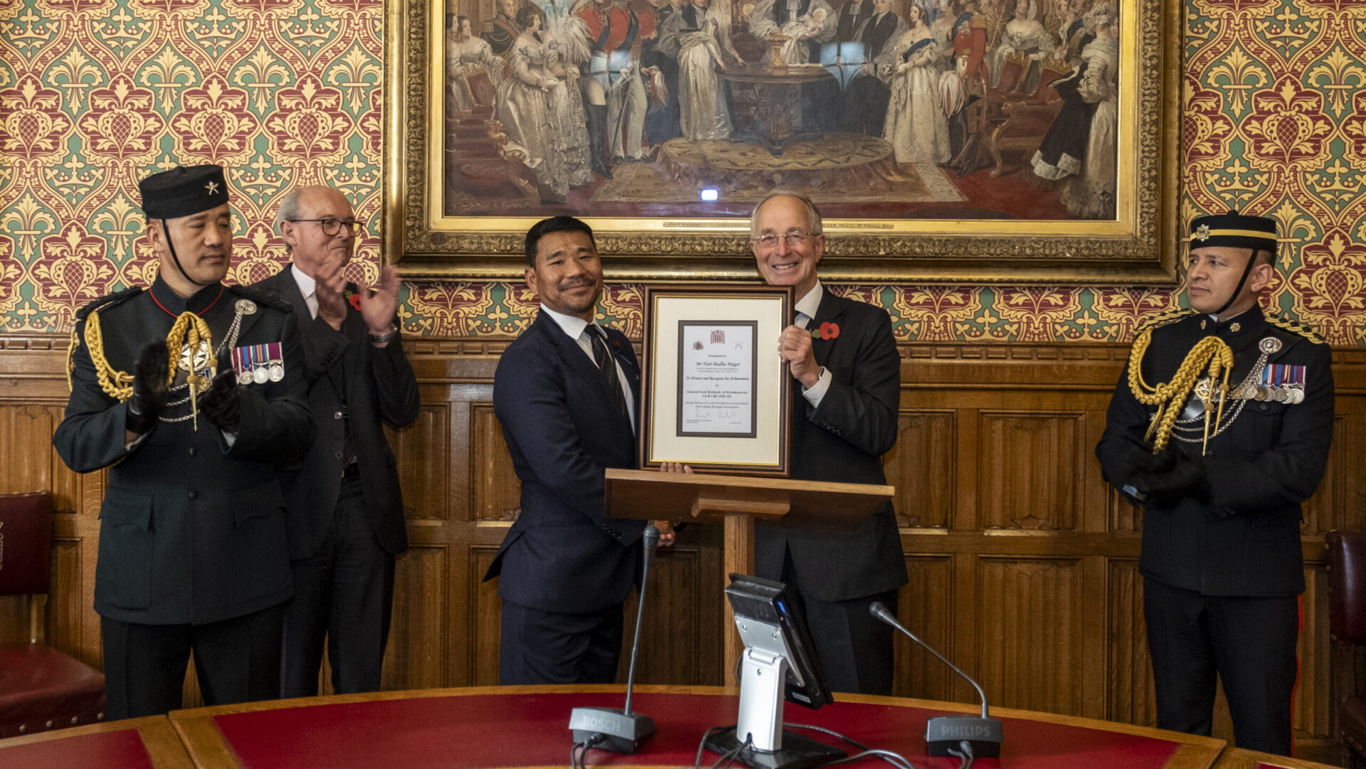 Gurkha Veteran Hari honoured at the House of Lords
