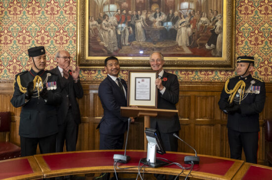 Gurkha Veteran Hari honoured at the House of Lords