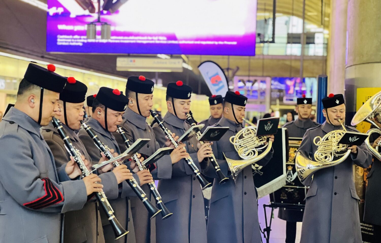 The Royal British Legion's London Poppy Day at Canary Warf underground station The Royal British Legion's London Poppy Day at Canary Warf underground station
