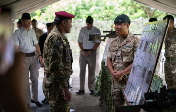 The Crown Prince of Brunei visit the British Forces Brunei Community