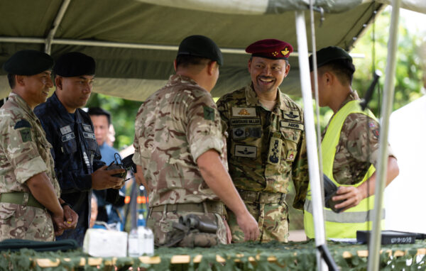 The Crown Prince of Brunei visit the British Forces Brunei Community