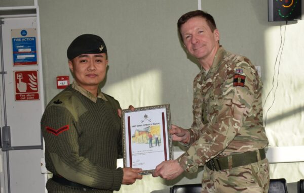 Colonel Brigade of Gurkhas visits The Band of the Brigade of Gurkhas Colonel Brigade of Gurkhas visits The Band of the Brigade of Gurkhas