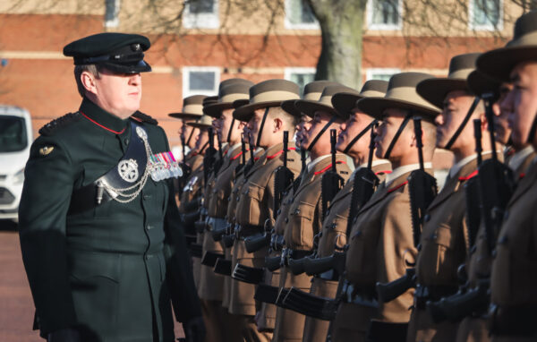 Gurkhas Attestation parade in Shorncliffe, UK