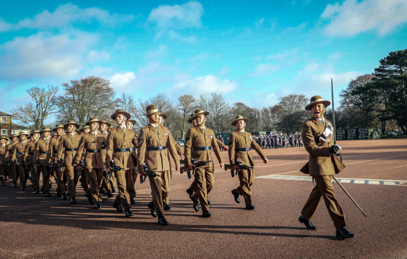 Gurkhas Attestation parade in Shorncliffe, UK