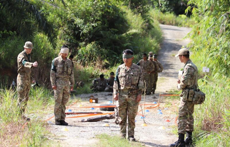 Junior Leadership Cadre in Brunei alongside 12 Riflemen from 2 Rifles Junior Leadership Cadre in Brunei alongside 12 Riflemen from 2 Rifles
