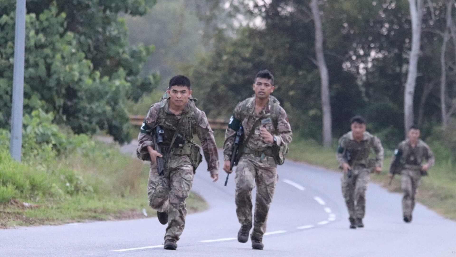 Junior Leadership Cadre in Brunei alongside 12 Riflemen from 2 Rifles