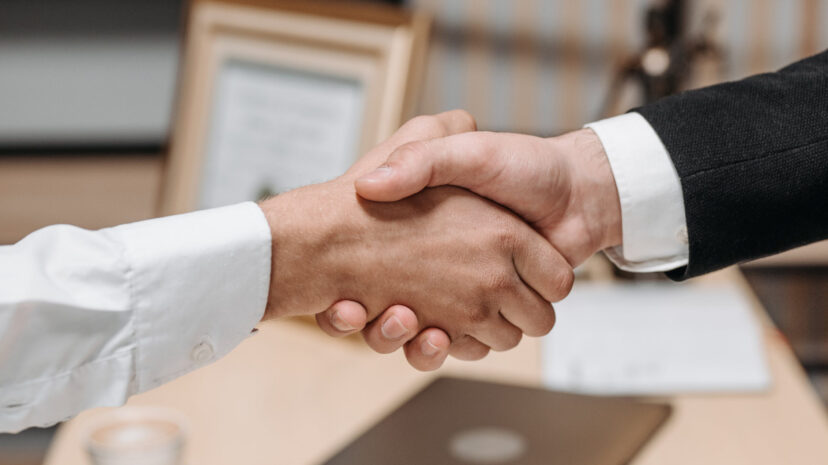 Handshake two people Handshake two people