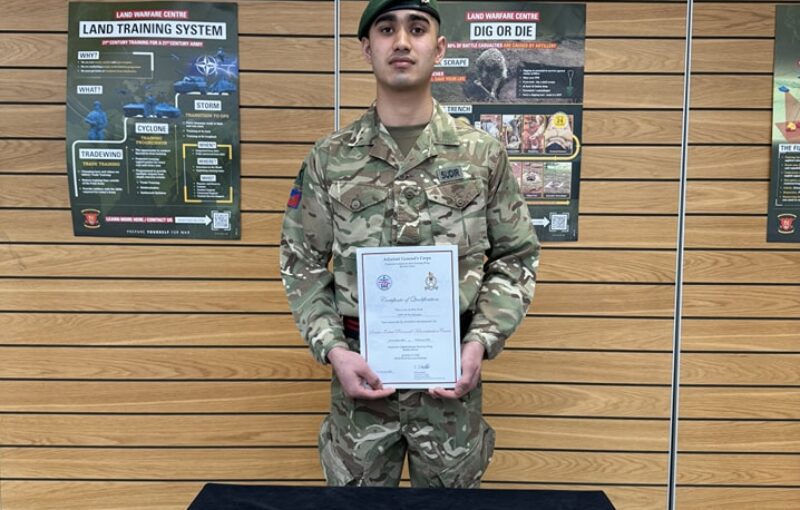 Four new Gurkhas from Gurkha Staff and Personnel Support (GSPS) trainees from Intake 23 have successfully graduated Service Initial Personnel Administration Course (SIPAC)