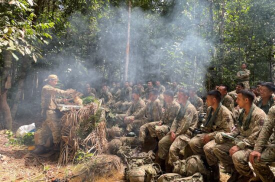 Gurkha Recruit take 23 induction training in Brunei