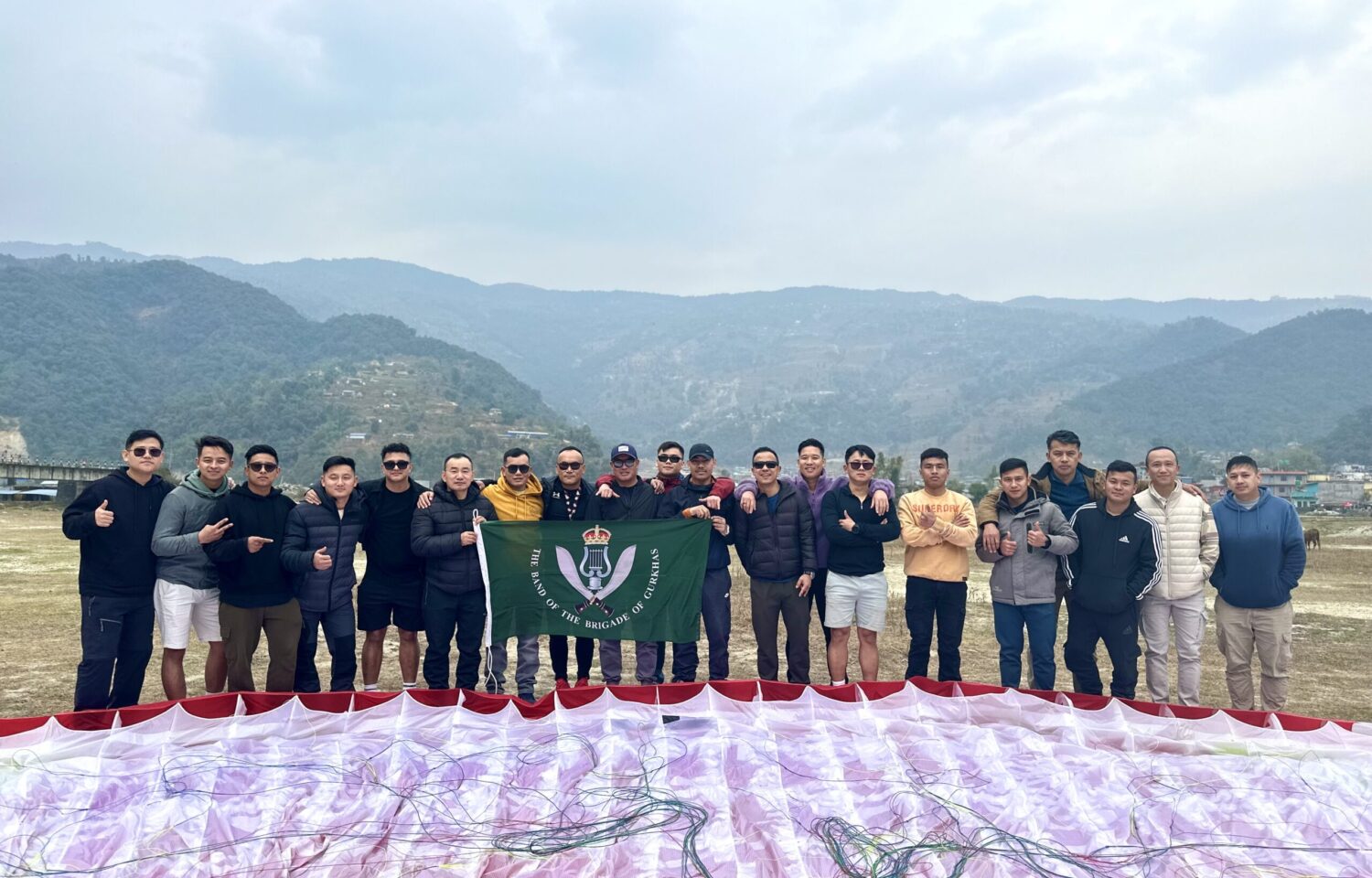 Paragliding in Pokhara With the Gurkha Band