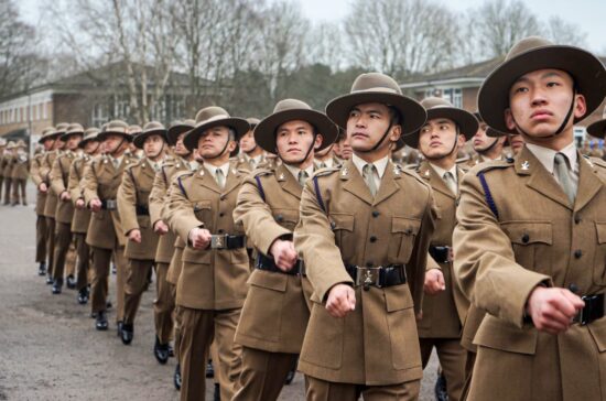 Queen’s Gurkha Signals Recruit Intake 23 Attestation Parade in Bramcote
