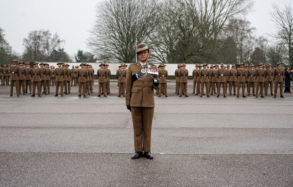 Queen’s Gurkha Signals Recruit Intake 23 Attestation Parade in Bramcote