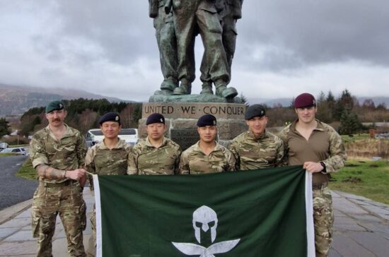 Taking on the Original Commando Speed March - Gurkha Allied Rapid Reaction Corps Support Battalion