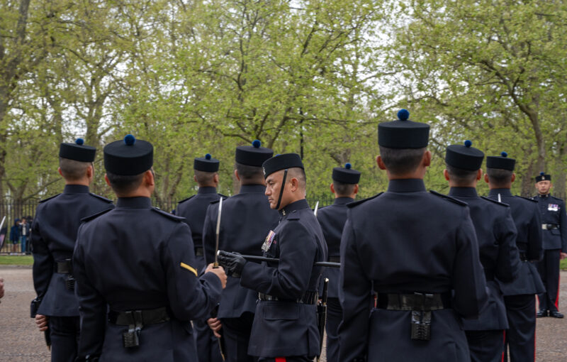 Queen's Gurkha Signals and Gurkha Band Prepare for Public Duties Queen's Gurkha Signals and Gurkha Band Prepare for Public Duties