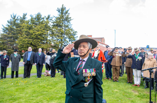 Gurkha Veterans in Nuneaton Pay Their Respects at the Gurkha Memorial