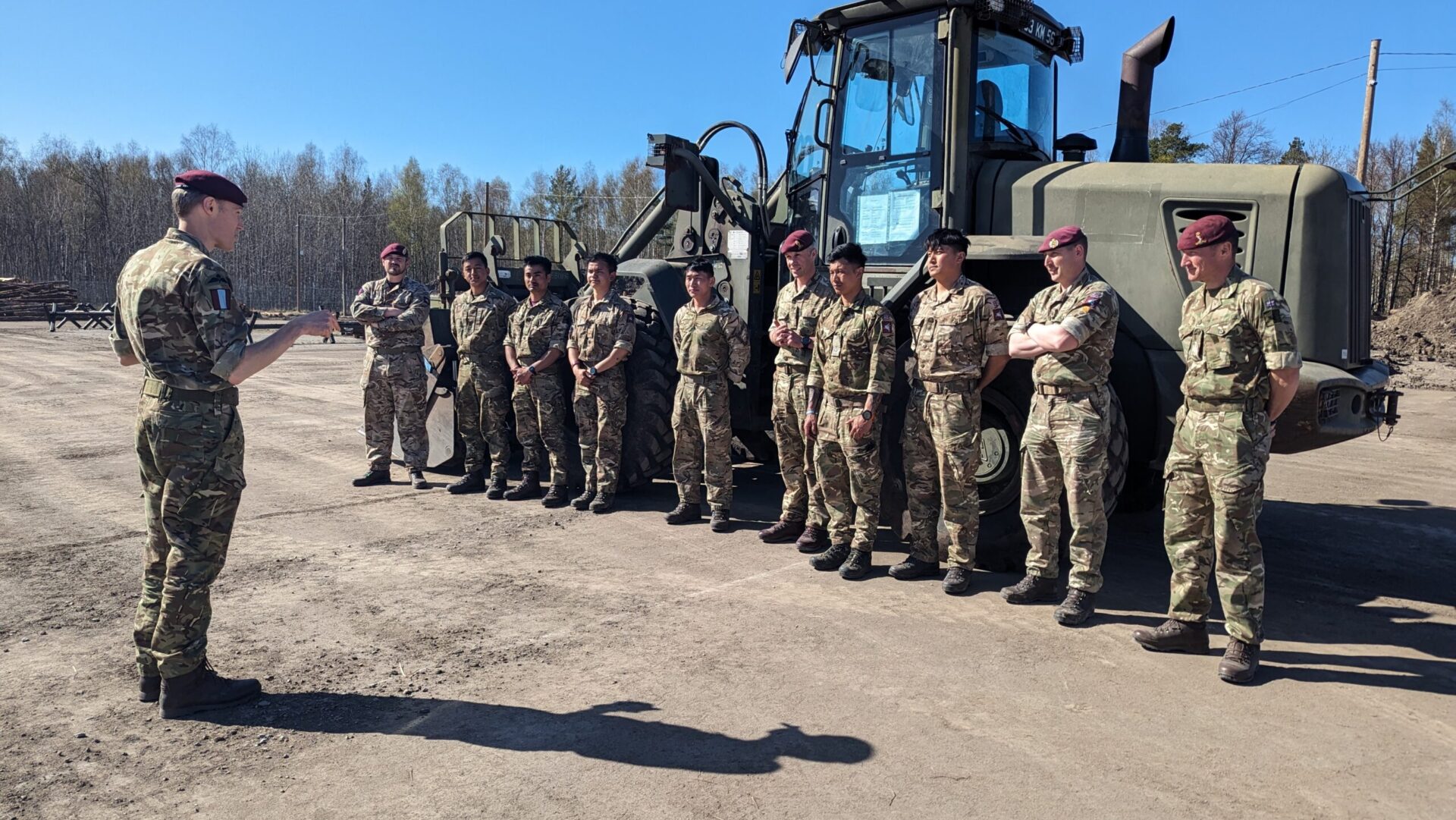 Commander 16 Air Assault Brigade, Visits 70 Gurkha Parachute Squadron in Estonia