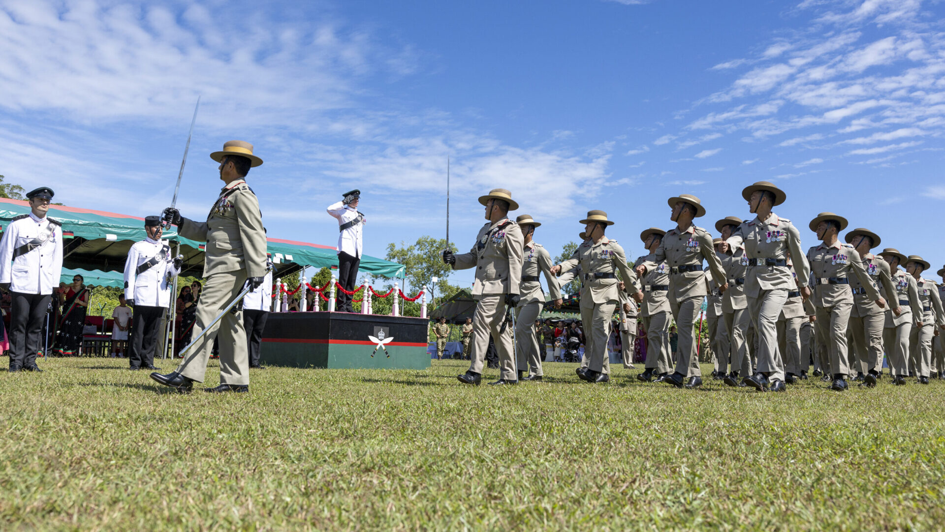 The First Battalion, The Royal Gurkha Rifles celebrate the 30th Birthday of the Regiment at an event in Brunei