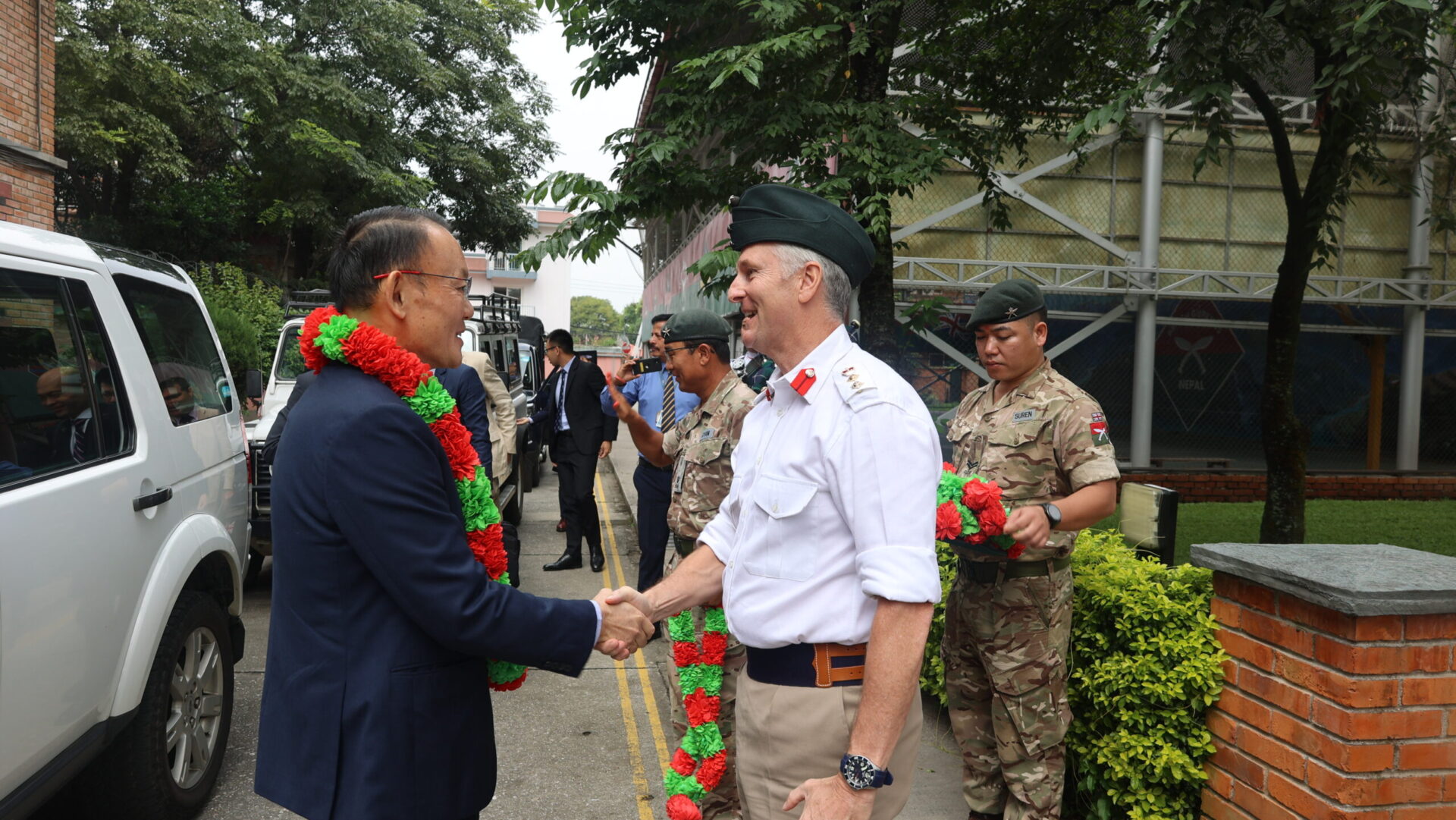 Senior Leadership team from the Singapore Police Force visit HQ British Gurkhas Nepal