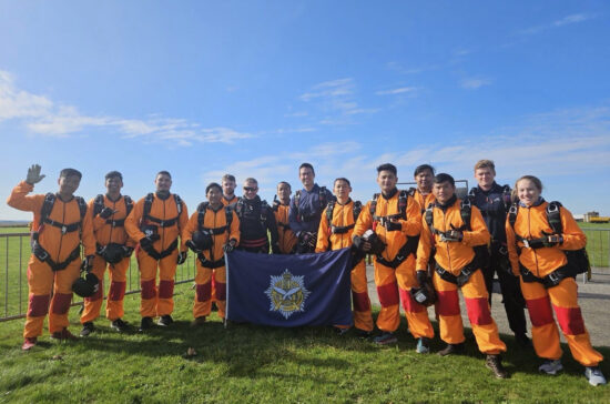 Gurkhas from QOGLR Complete the Basic Parachuting Course